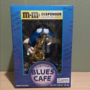 M&M'S Blues Cafe Collector's Dispenser with Blue Character